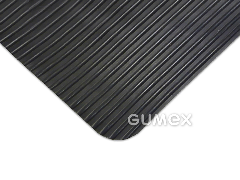 Dielektrische Matte S1, 5mm, 1250x1000mm, 80°ShA, Kategorie 3-26,5kV, SBR, -25°C/+50°C, schwarz, 